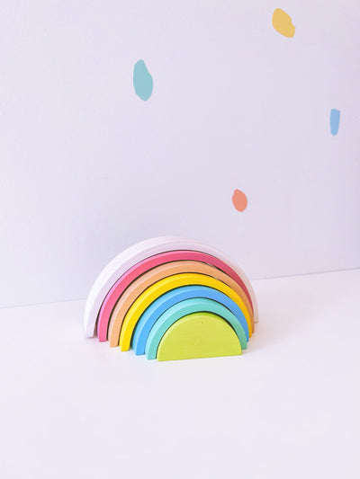 Calm & Breezy Wooden Rainbow Stacking Toy - Maree Ann Co