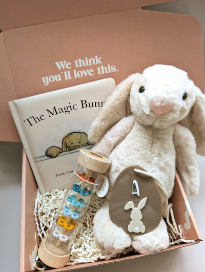 Initial Easter Egg Basket Tag Gift Box - Maree Ann Co