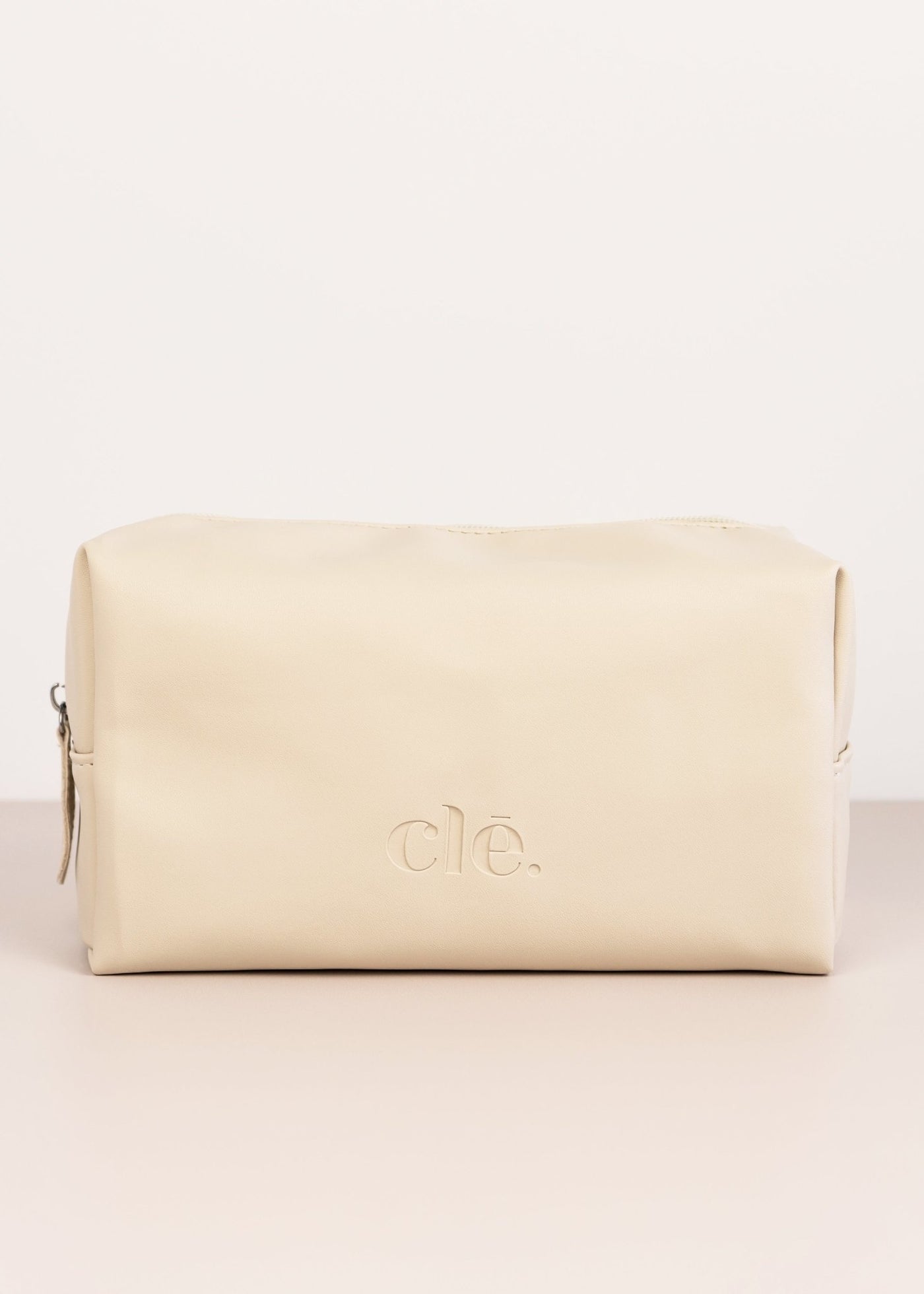 Natural Vegan Leather Cosmetic Case - Maree Ann Co