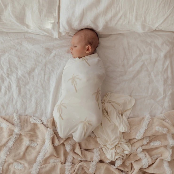 PALM BAMBOO STRETCH SWADDLE - Maree Ann Co