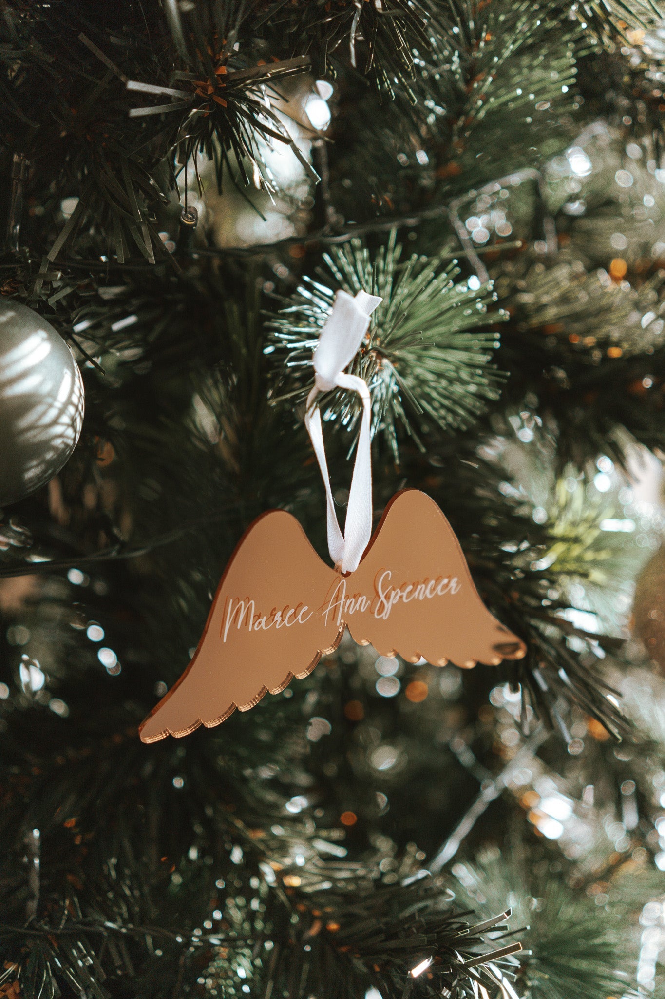 Personalised Bauble Ornament | Angel Wings - Maree Ann Co