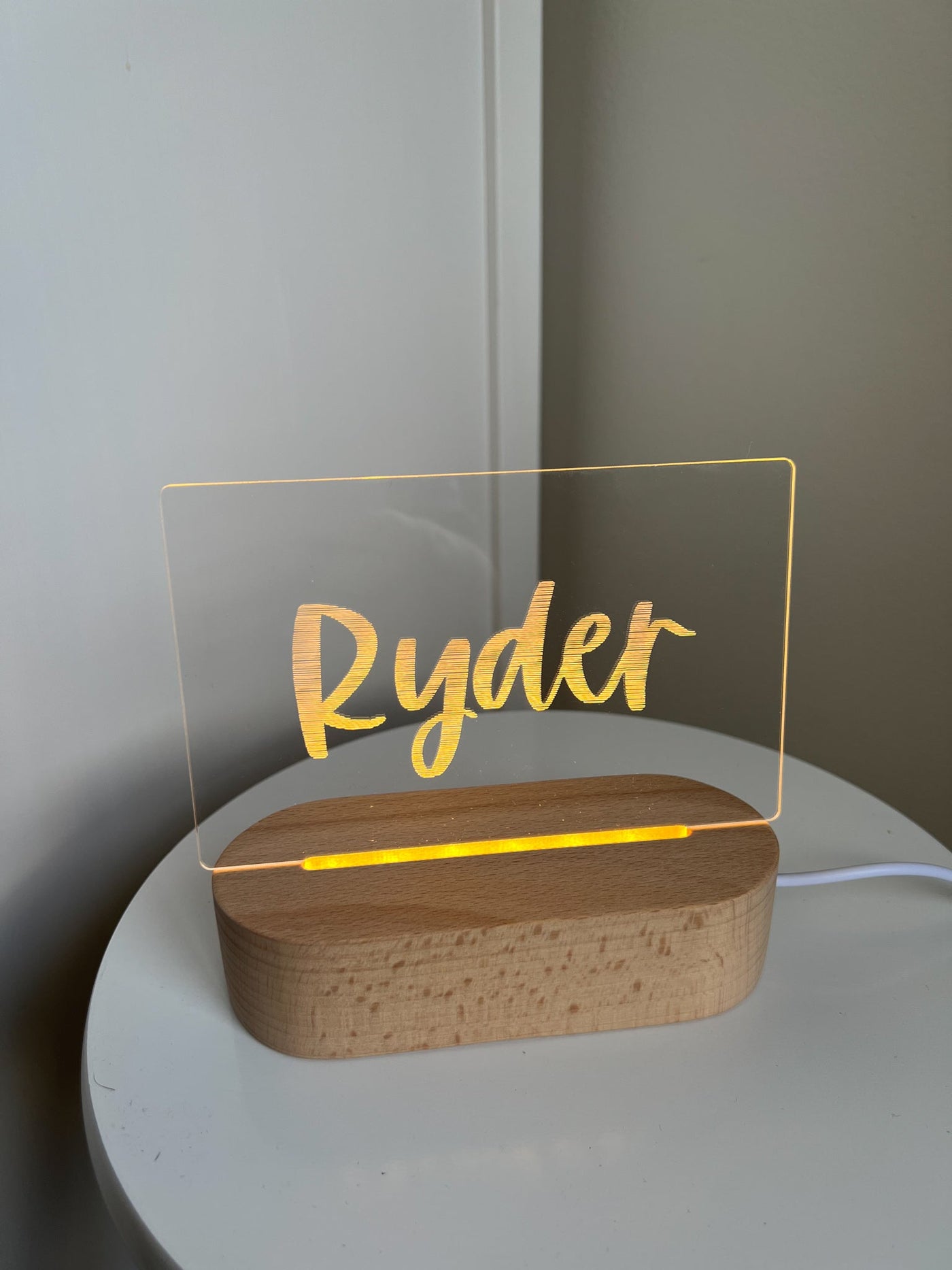 Personalised LED Night Light | Rectangle - Maree Ann Co