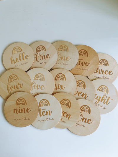 Wooden Milestone Discs - Maree Ann Co